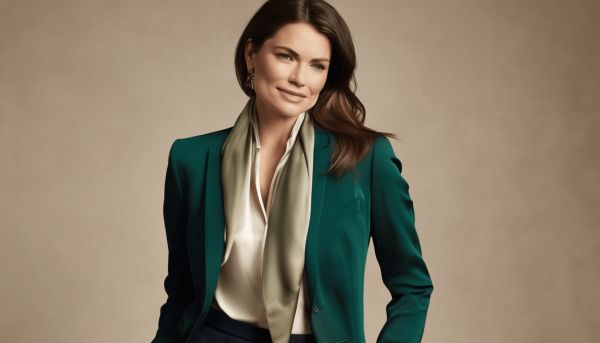 Comment porter un costume femme avec foulard pour un look élégant