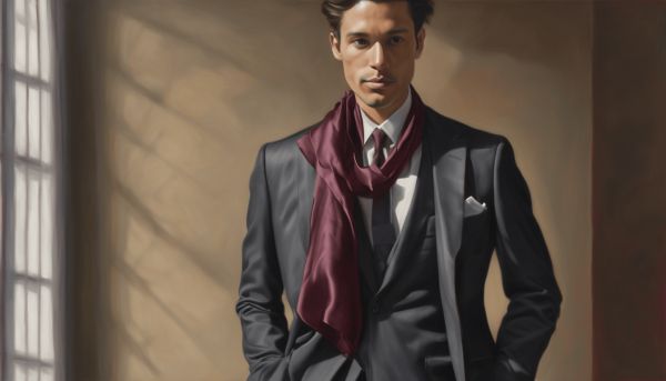 Élégance inattendue : porter un foulard avec un costume